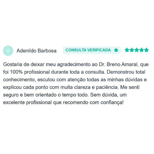 Depoimento Google Dr. Breno Amaral